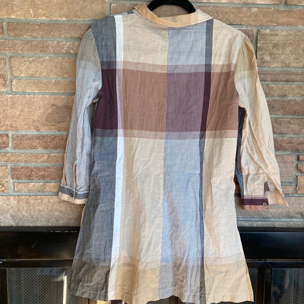 Zara Basic Button Up Ruffle Tunic - Picture 5 of 8